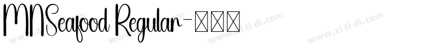 MNSeafood Regular字体转换